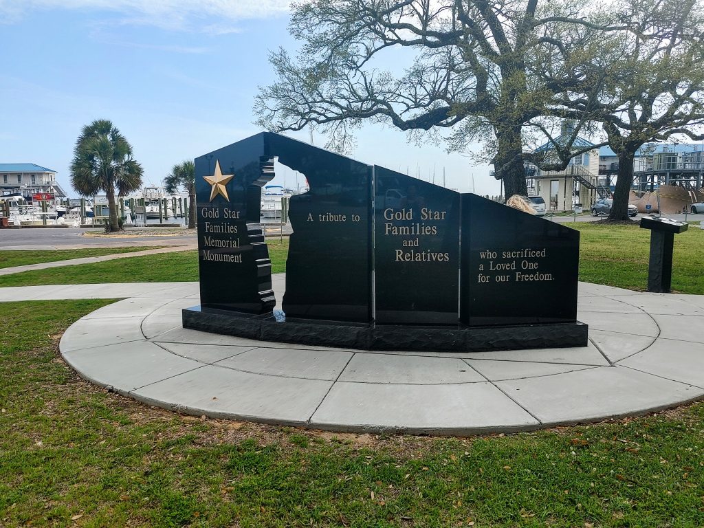 Gold Star Families Memorial honoring relatives who lost loved ones in military service